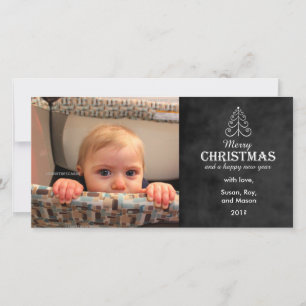 Joyeux tableau de bord de Noël avec carte photo d'