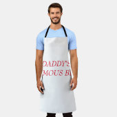Joyeux tablier de fête des pères (Porté)