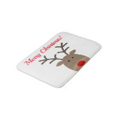 Joyeux tapis de bain de Noël avec de mignons renne (Angle)