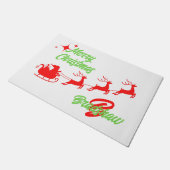 Joyeux tapis de porte blanc à bascule Père Noël de (Incliné)