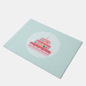 Joyeux tapis de portes d'anniversaire (Incliné)