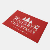 Joyeux tapis de portes de Noël (Incliné)