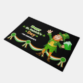 Joyeux tapis de portes Leprechaun St Patrick (Incliné)