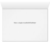 Joyeux texte d'anniversaire coloré, bleu (Intérieur Horizontal (Bas))