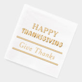 Joyeux Thanksgiving Donner Merci Typographie (Gauche)
