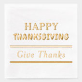 Joyeux Thanksgiving Donner Merci Typographie (Recto)