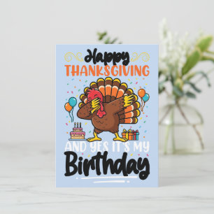 Joyeux Thanksgiving Et Oui C'est Ma Carte D'annive