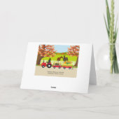 Joyeux Thanksgiving Labradors et Carte Tracteur (Dos)