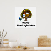 Joyeux Thanksgivukkah Poster de Turquie juive (Cuisine)