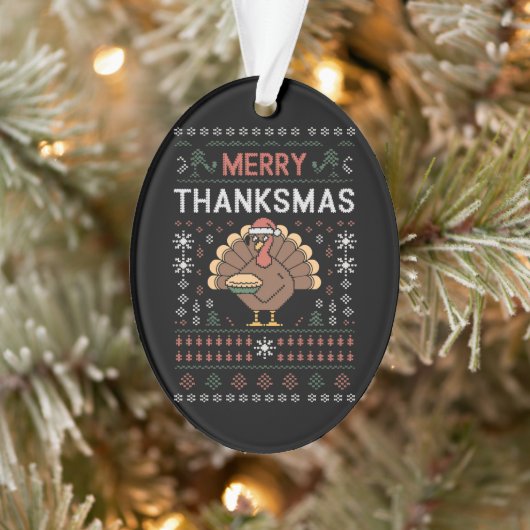 Joyeux Thanksmas Noël Thanksgiving Dinde  (Arbre)