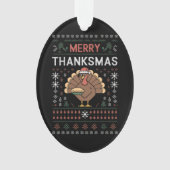 Joyeux Thanksmas Noël Thanksgiving Dinde  (devant)