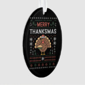 Joyeux Thanksmas Noël Thanksgiving Dinde  (devant)