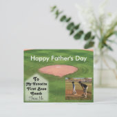 Joyeux thème de baseball de carte Fête des pères (Debout devant)