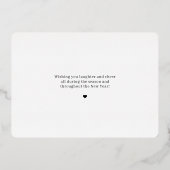 Joyeux Times Foil Carte de vacances modifiable cou (Verso)