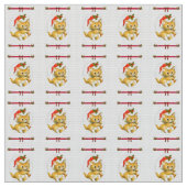 Joyeux tissu de Kitten Noël (Fermer)