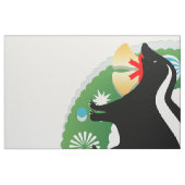 joyeux tissu de skunk de noël (Fat Quarter)