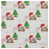 joyeux tissu émoji de noël poo (Échantillon)