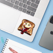 Joyeux toast avec Sticker à la confiture | Jelly e (Ordinateur portable avec iPhone)
