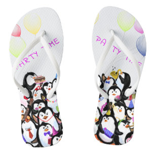 Joyeux tongs de pingouin