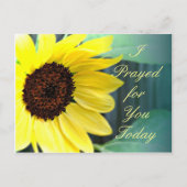 Joyeux Tournesol Jaune Pensée de vous Carte postal (Devant)