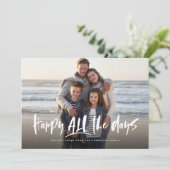 Joyeux tous les jours carte photo de vacances (Debout devant)