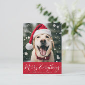 joyeux tout animal de compagnie carte postale (Debout devant)