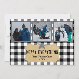Joyeux tout Buffalo plaqué 3 Carte photo