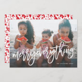 Joyeux tout Carte photo Awesome blanc Script (Devant / Derrière)