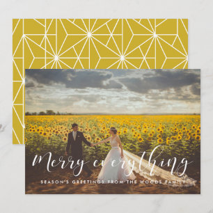 Joyeux tout carte photo de vacances élégant