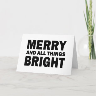 Joyeux & Tout Ce Qui Brille Carte de Noël