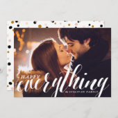 Joyeux Tout Confetti | Carte photo de vacances (Devant / Derrière)