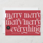 Joyeux Tout Moderne Carte de Vacances d'Affaires (Devant)