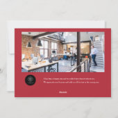 Joyeux Tout Moderne Carte de Vacances d'Affaires (Dos)