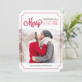 Joyeux tout moderne Cartes photos de Noël (Debout devant)