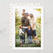 Joyeux tout photo Carte de Noël (Devant / Derrière)