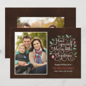 Joyeux Type Noël / Carte photo de vacances (Devant / Derrière)