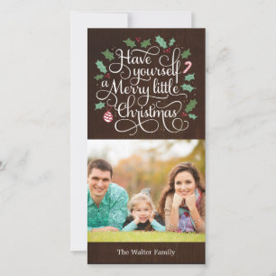 Joyeux Type Noël Carte photo de vacances