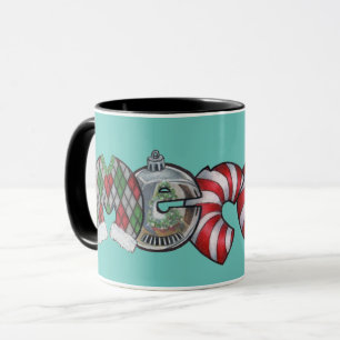 "Joyeux" une Mug de Noël avec design lettré à l