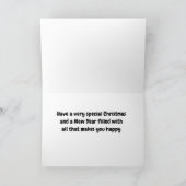 JOYEUX VACANCES **BABYSITTER** CARTE DE NOËL (Intérieur)