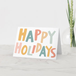 JOYEUX VACANCES Carte de Noël artisanale personnal