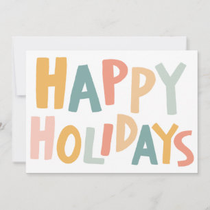 JOYEUX VACANCES Carte de Noël artisanale personnal