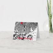 JOYEUX VACANCES CARTE PHOTO À FEUILLAGE PERSISTANT (Devant)