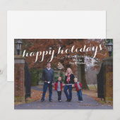 Joyeux vacances Carte photo personnalisé (Devant / Derrière)