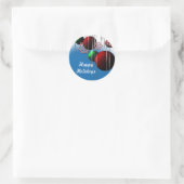 Joyeux vacances personnalisable Sticker de carte d (Sac)