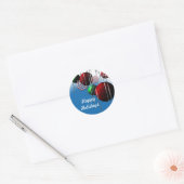 Joyeux vacances personnalisable Sticker de carte d (Enveloppe)