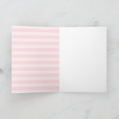 JOYEUX VACANCES Pink Christmas Tree Carte de vacan (Intérieur)