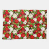 Joyeux Vacances Serviette de cuisine (Horizontal)