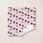 Joyeux Valentines Day Chiens de Maltipoo (Gant de toilette)