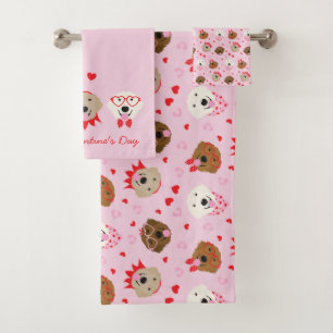 Joyeux Valentines Day Golden Retriever Dogs