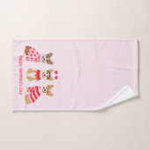 Joyeux Valentines Day Pembroke Welsh Corgi Chiens (Serviette à main)
